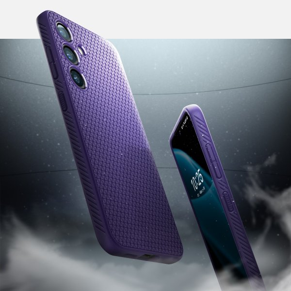 Spigen Samsung Galaxy S24 Skal Liquid Air Deep Purple