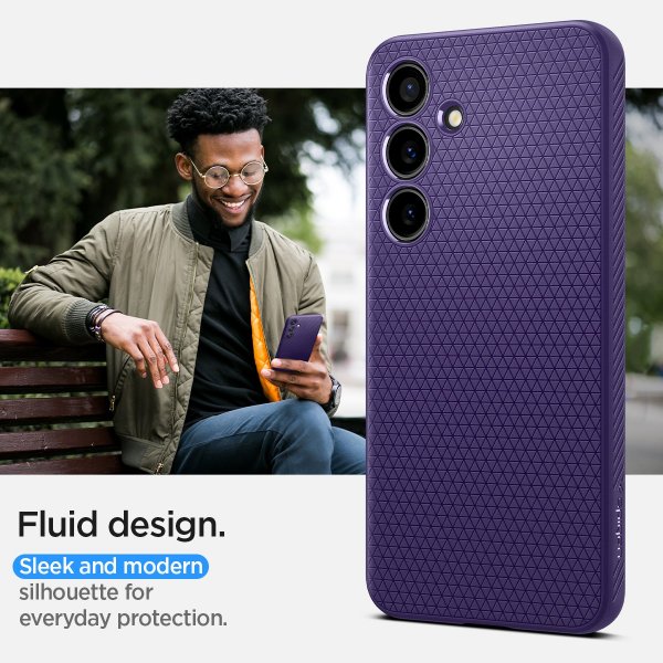 Spigen Samsung Galaxy S24 Skal Liquid Air Deep Purple