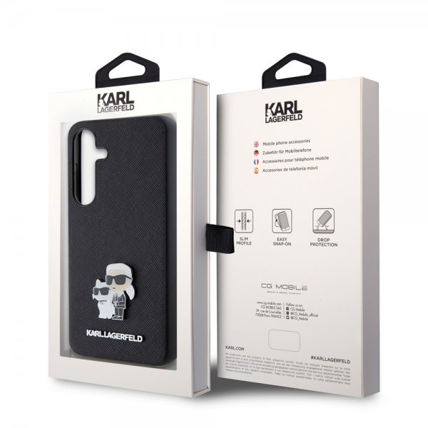Karl Lagerfeld Samsung Galaxy S24 Skal Saffiano Karl & Choupette Svart