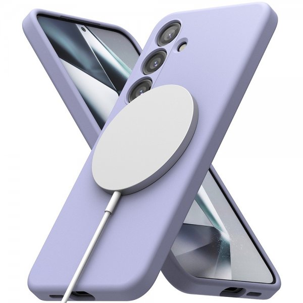Ringke Samsung Galaxy S24 Skal Silicone Magnetic Lavender