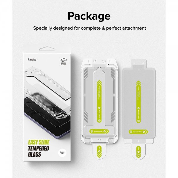 Ringke Samsung Galaxy S24 Skärmskydd Easy Slide 2-pack