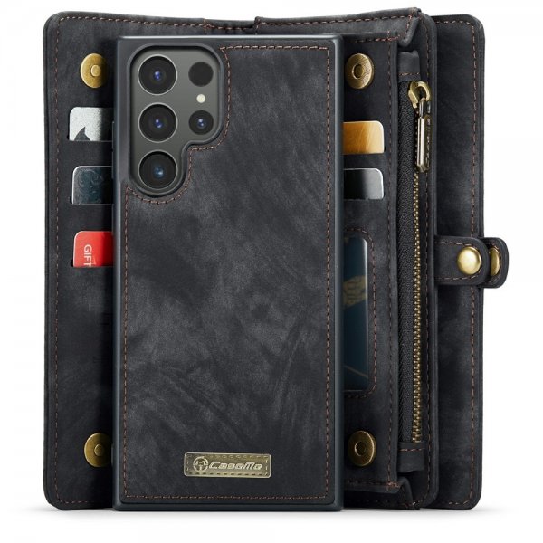 CaseMe Samsung Galaxy S24 Ultra Fodral 008 Series Löstagbart Skal Svart