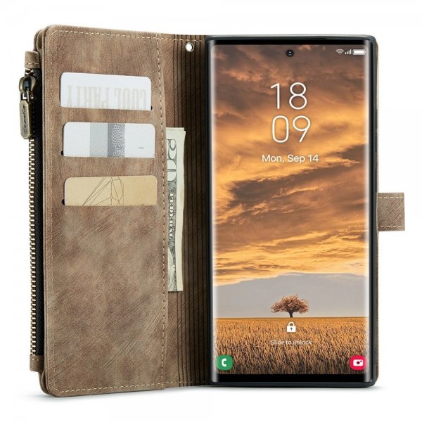 CaseMe Samsung Galaxy S24 Ultra Fodral C30 Series Brun