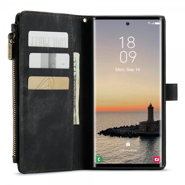 CaseMe Samsung Galaxy S24 Ultra Fodral C30 Series Svart