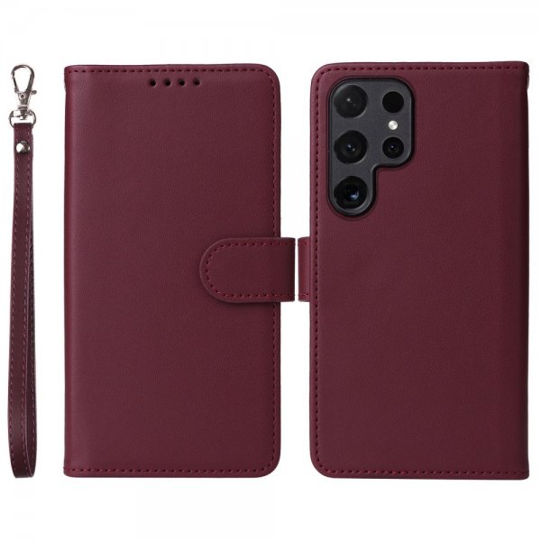 Betopnice Samsung Galaxy S24 Ultra Fodral med Löstagbart Skal 005 Röd