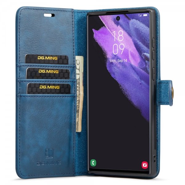 Dg.Ming Samsung Galaxy S24 Ultra Fodral med Löstagbart Skal Blå