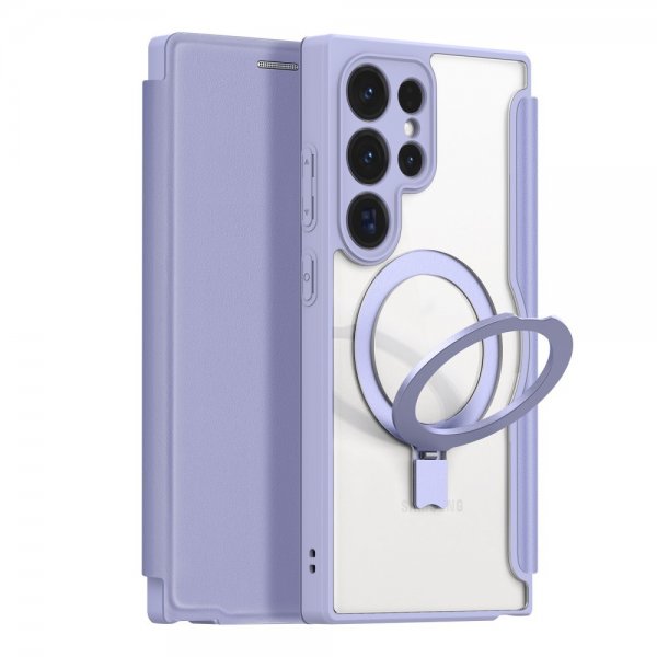 Dux Ducis Samsung Galaxy S24 Ultra Fodral Skin X Pro Series Kickstand MagSafe Lila