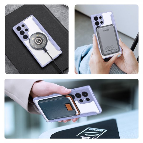 Dux Ducis Samsung Galaxy S24 Ultra Fodral Skin X Pro Series Kickstand MagSafe Lila
