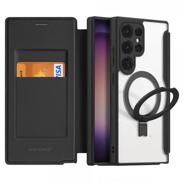 Dux Ducis Samsung Galaxy S24 Ultra Fodral Skin X Pro Series Kickstand MagSafe Svart