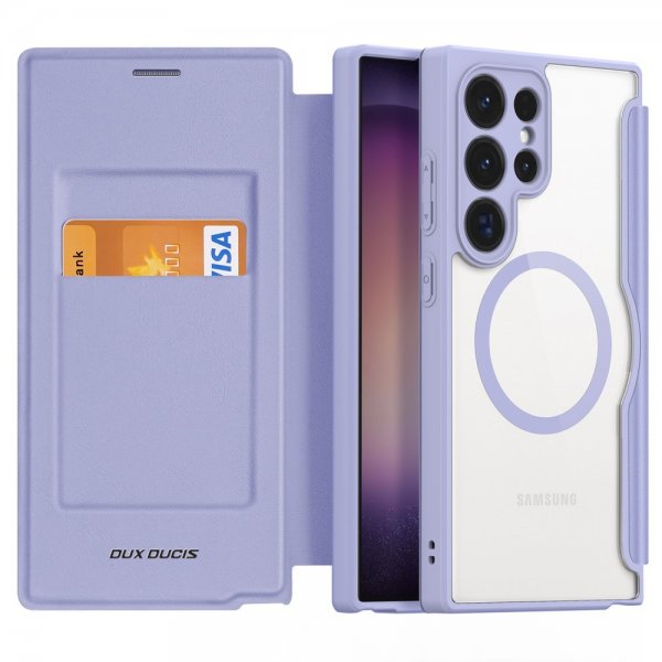 Dux Ducis Samsung Galaxy S24 Ultra Fodral Skin X Pro Series MagSafe Lila