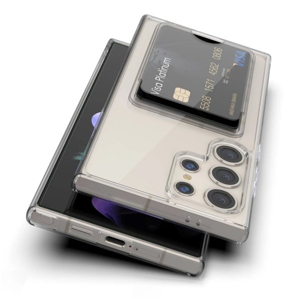 Rvelon Samsung Galaxy S24 Ultra Skal Korthållare Transparent