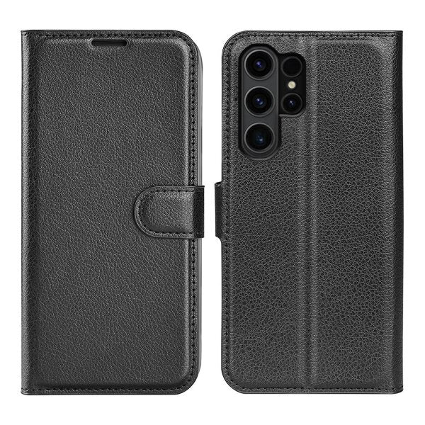Samsung Galaxy S24 Ultra Fodral med Stativ Svart
