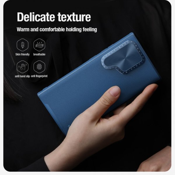 Nillkin Samsung Galaxy S24 Ultra Skal CamShield Prop Leather Blå