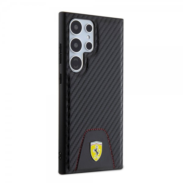 Ferrari Samsung Galaxy S24 Ultra Skal Carbon & Stripe Svart