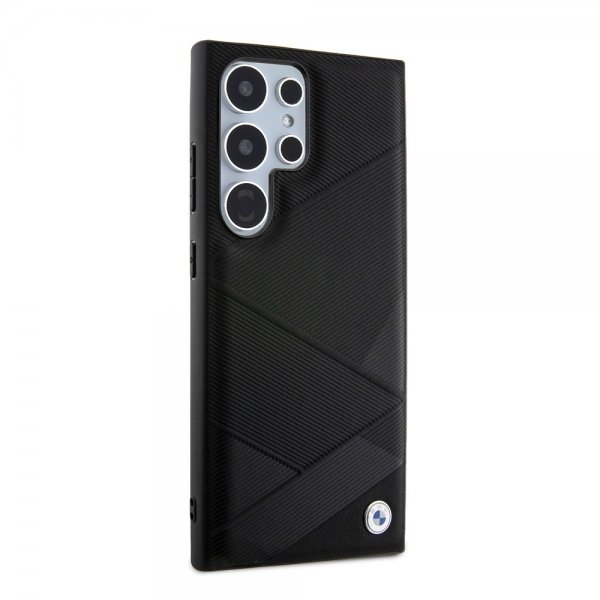 BMW Samsung Galaxy S24 Ultra Skal Carbon Tricolor Stripe MagSafe Svart