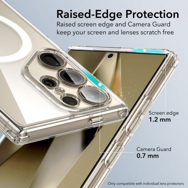 ESR Samsung Galaxy S24 Ultra Skal Classic Hybrid HaloLock Transparent