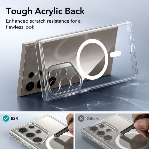 ESR Samsung Galaxy S24 Ultra Skal Classic Hybrid HaloLock Transparent