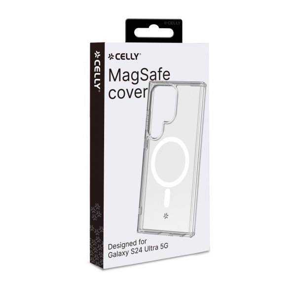 Celly Samsung Galaxy S24 Ultra Skal GELSKINMAG MagSafe Transparent