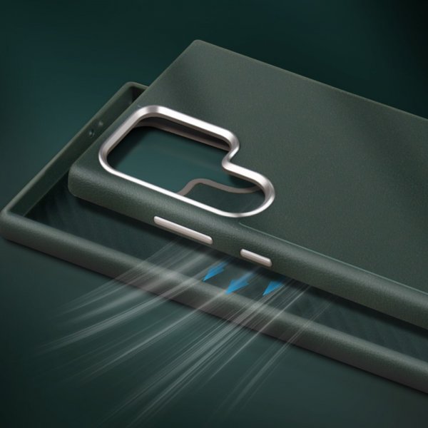 X-Level Samsung Galaxy S24 Ultra Skal Lädertextur Grå