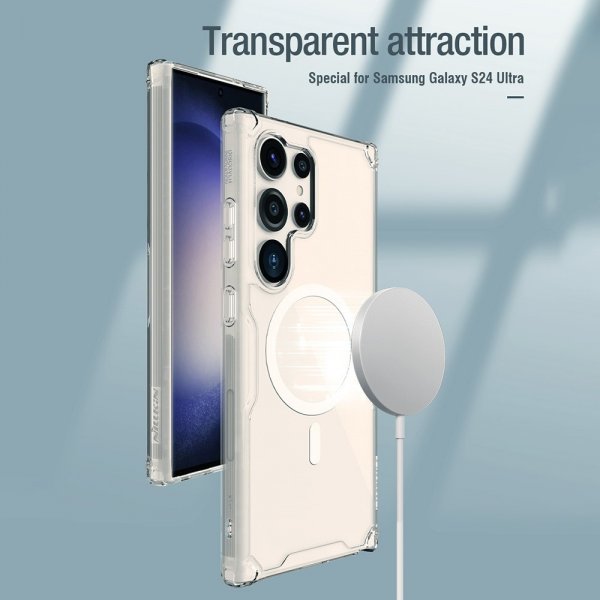 Nillkin Samsung Galaxy S24 Ultra Skal Nature Pro Series MagSafe Transparent