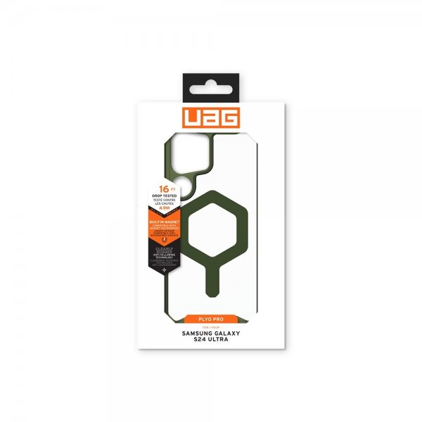 Urban Armor Gear (UAG) Samsung Galaxy S24 Ultra Skal Plyo Pro MagSafe Ice/Olive