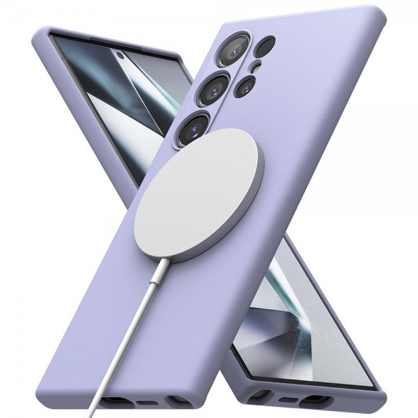 Ringke Samsung Galaxy S24 Ultra Skal Silicone Magnetic Lavender