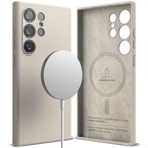 Ringke Samsung Galaxy S24 Ultra Skal Silicone Magnetic Stone