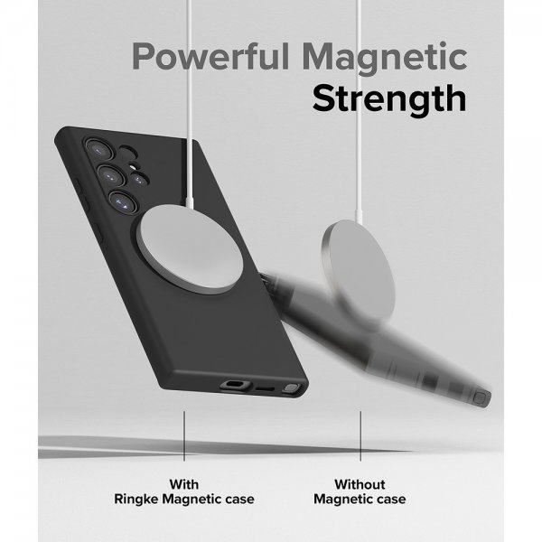 Ringke Samsung Galaxy S24 Ultra Skal Silicone Magnetic Svart