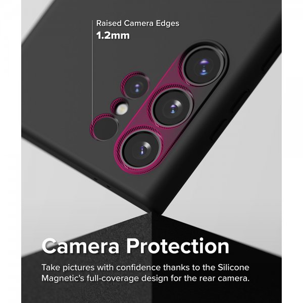 Ringke Samsung Galaxy S24 Ultra Skal Silicone Magnetic Svart