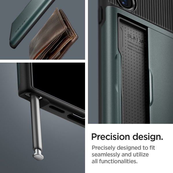 Spigen Samsung Galaxy S24 Ultra Skal Slim Armor CS Abyss Green