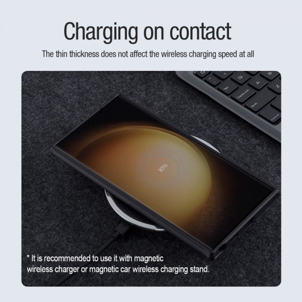 Nillkin Samsung Galaxy S24 Ultra Skal Super Frosted Shield Pro MagSafe Svart