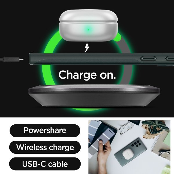 Spigen Samsung Galaxy S24 Ultra Skal Thin Fit Abyss Green