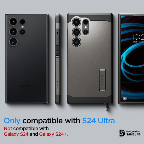 Spigen Samsung Galaxy S24 Ultra Skal Tough Armor Gunmetal