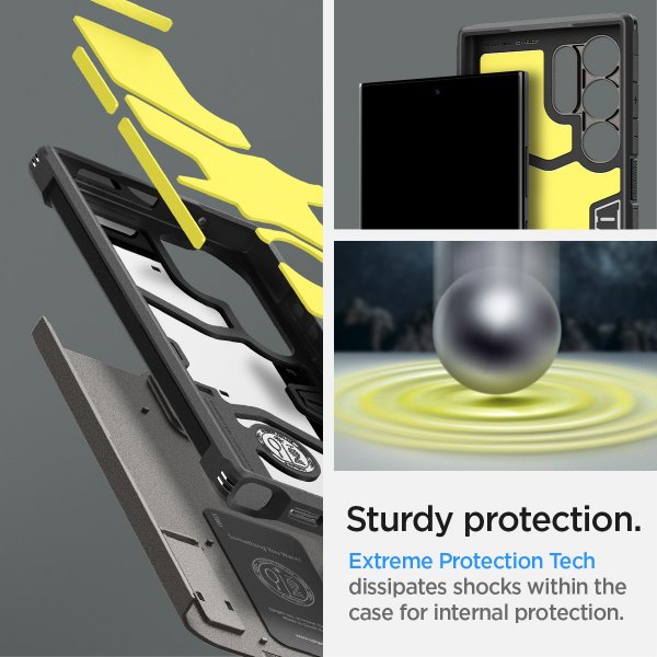 Spigen Samsung Galaxy S24 Ultra Skal Tough Armor Gunmetal