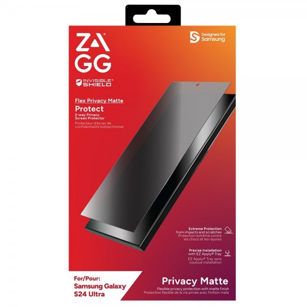 ZAGG InvisibleShield Samsung Galaxy S24 Ultra Skärmskydd Flex Privacy Matte
