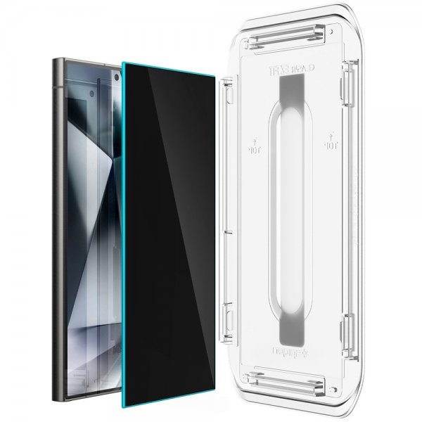 Spigen Samsung Galaxy S24 Ultra Skärmskydd GLAS.tR EZ Fit Privacy 2-pack