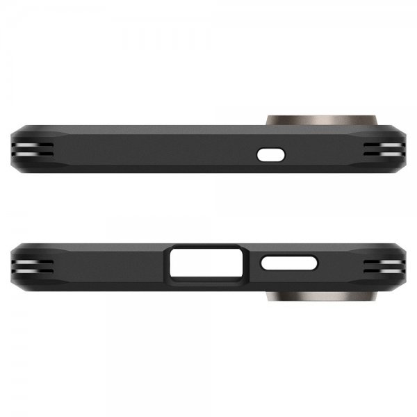 Spigen Samsung Galaxy S25 Edge Skal Tough Armor MagFit Gunmetal