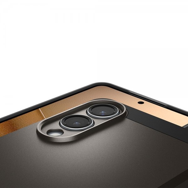 Spigen Samsung Galaxy S25 Edge Skal Tough Armor MagFit Gunmetal