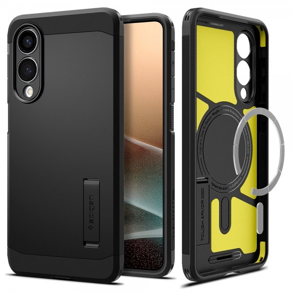 Spigen Samsung Galaxy S25 Edge Skal Tough Armor MagFit Svart
