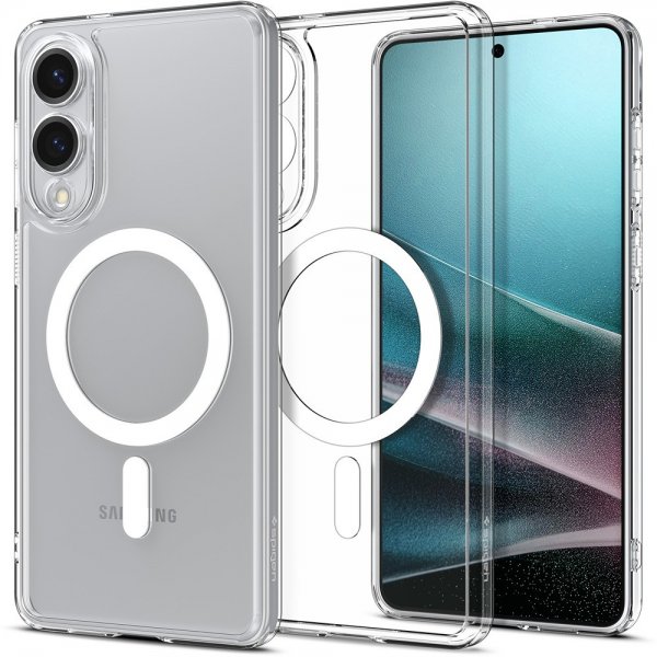 Spigen Samsung Galaxy S25 Edge Skal Ultra Hybrid MagFit Clear White
