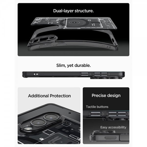 Spigen Samsung Galaxy S25 Edge Skal Ultra Hybrid Zero One MagFit Svart