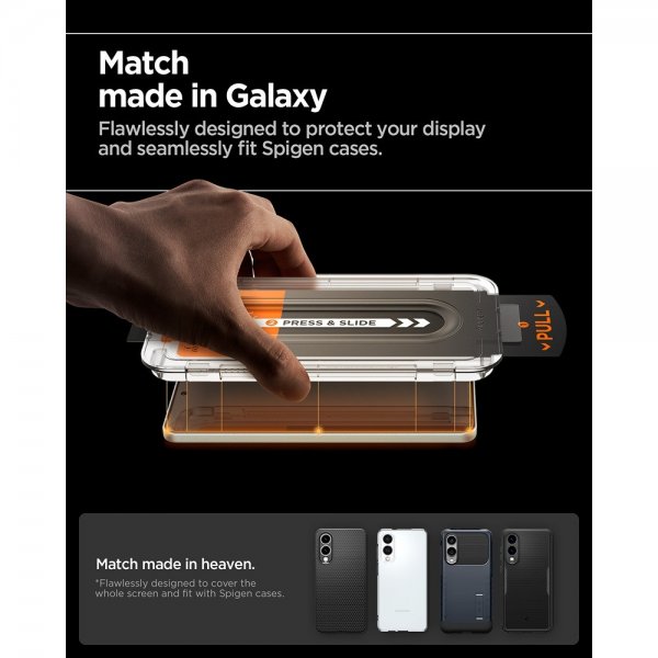 Spigen Samsung Galaxy S25 Edge Skärmskydd GLAS.tR EZ Fit Pro