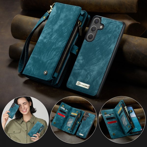 CaseMe Samsung Galaxy S25 FE Fodral 008 Series Löstagbart Skal Blå