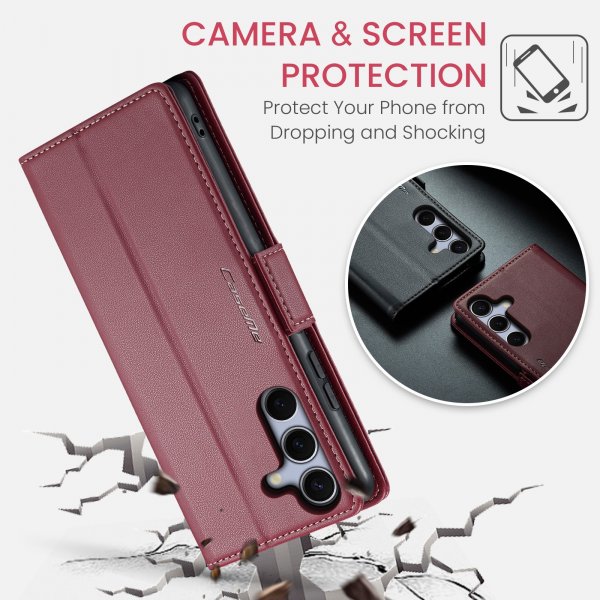 CaseMe Samsung Galaxy S25 FE Fodral 023 Series Röd