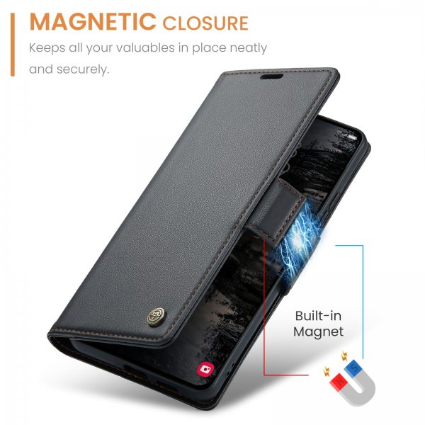 CaseMe Samsung Galaxy S25 FE Fodral 023 Series Svart