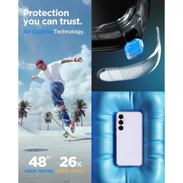 Spigen Samsung Galaxy S25 FE Skal Ultra Hybrid Crystal Clear