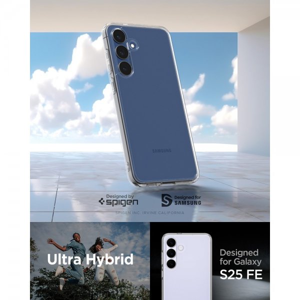 Spigen Samsung Galaxy S25 FE Skal Ultra Hybrid Crystal Clear