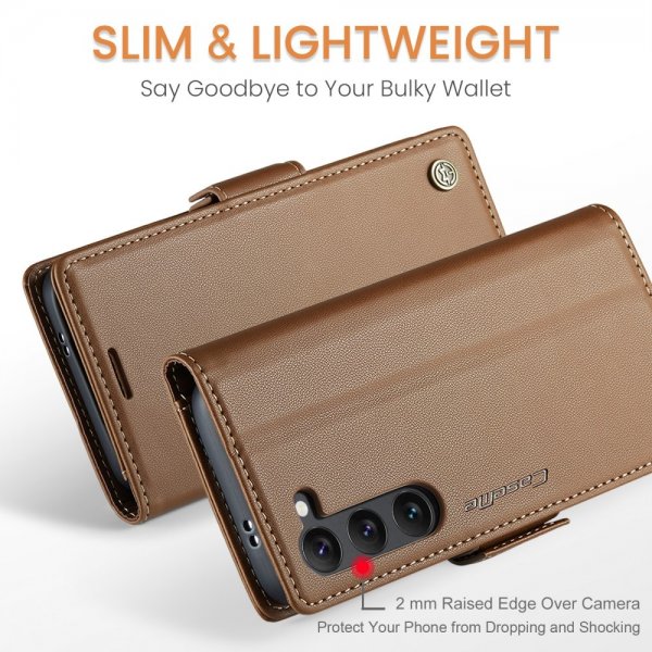 CaseMe Samsung Galaxy S24/S25 Fodral 023 Series Brun
