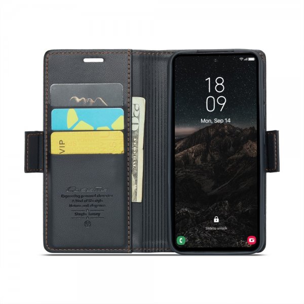 CaseMe Samsung Galaxy S24/S25 Fodral 023 Series Svart