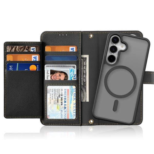 Dux Ducis Samsung Galaxy S25 Fodral 2-i-1 Lawa Series MagSafe Svart